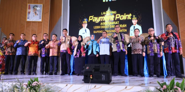 Gubernur Andra Soni Resmikan Gerai Samsat, Permudah Masyarakat Bayar Pajak
